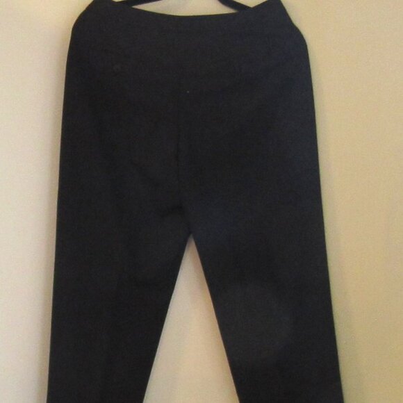 Emilio Bravini Slacks, Black, Rear Button Pockets, Size 8, Made in Canada   E445 - Picture 6 of 7